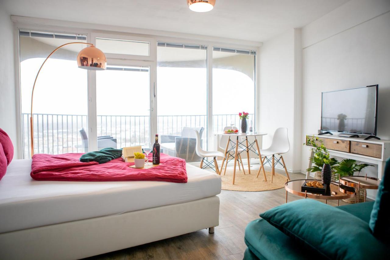 Modernes Apartment Mit Tollem Blick Ueber Die Stadt Augsburg Dış mekan fotoğraf